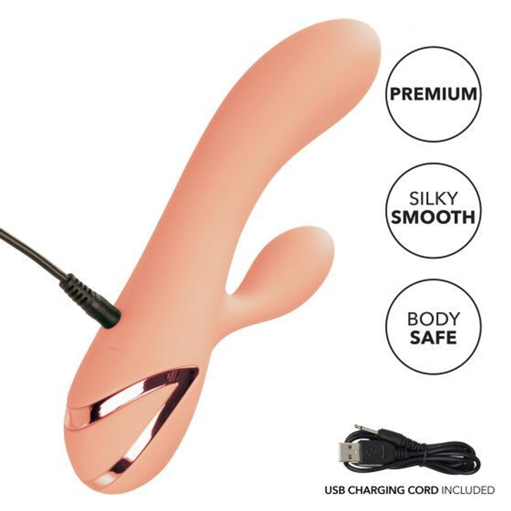 Оранжевый вибратор-кролик 22см California Exotic Novelties Monterey Magic SE-4350-60-3