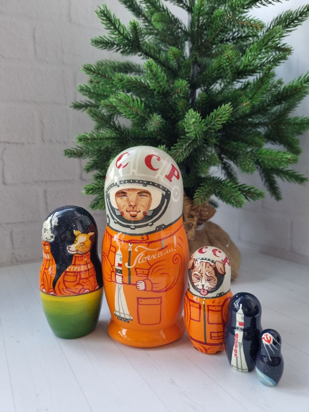 Космос Гагарин 5мест 15см