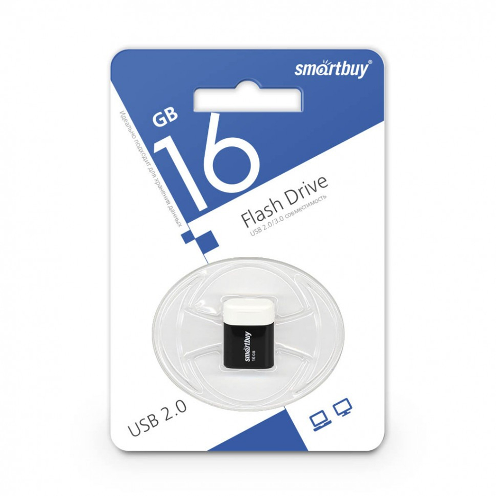 USB флеш накопитель Smartbuy 16GB Lara черный (SB16GBLARA-K)
