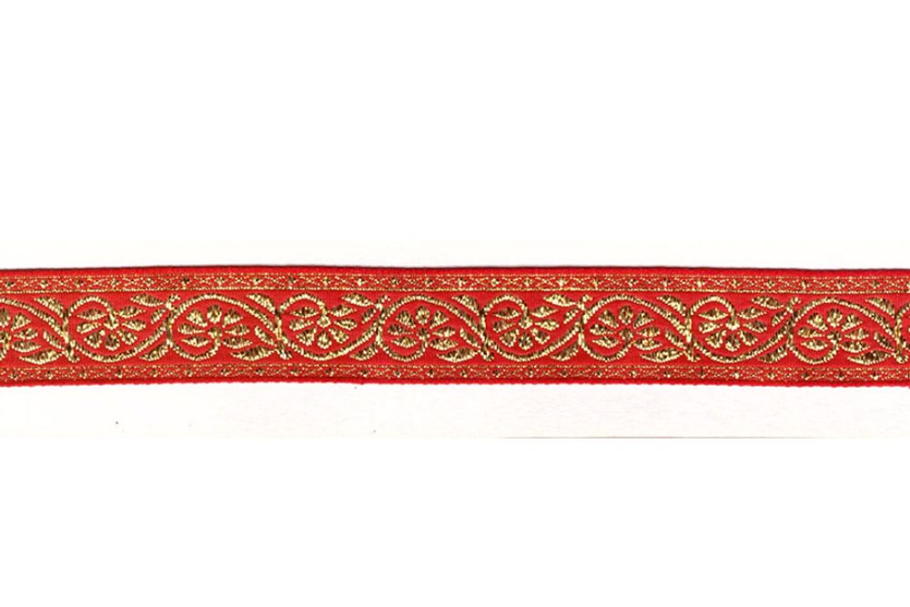 Тесьма жаккард с метанитом, с1857, рис.9821, ш. 2,2 см