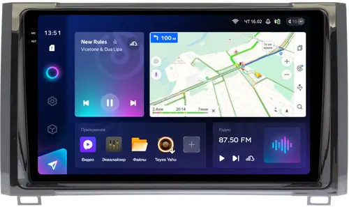 Магнитола для Toyota Tundra 2 2013-2022 - Teyes CC3-2K QLed Android 10, Быстрая, SIM-слот, CarPlay