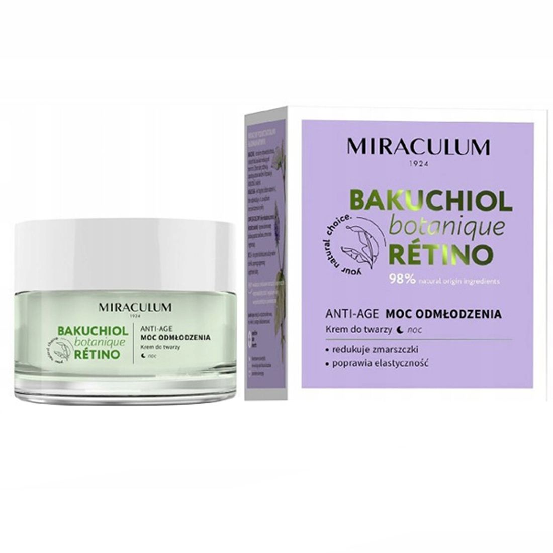 Ночной крем для лица  Bakuchiol Botanique Retino Anti-Age Cream, 50мл