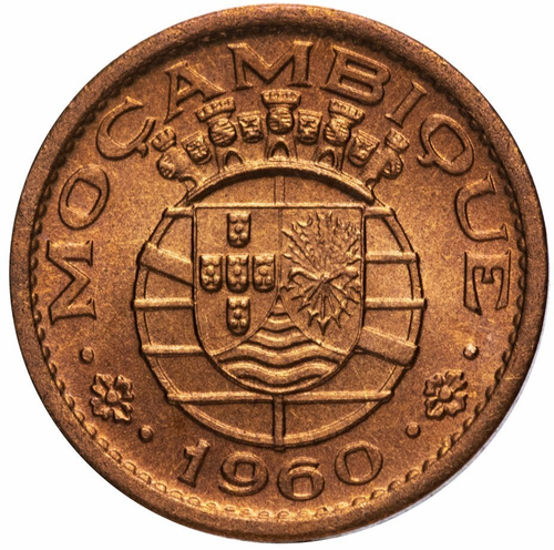 10 сентаво Мозамбик. 1960 год. XF-AU