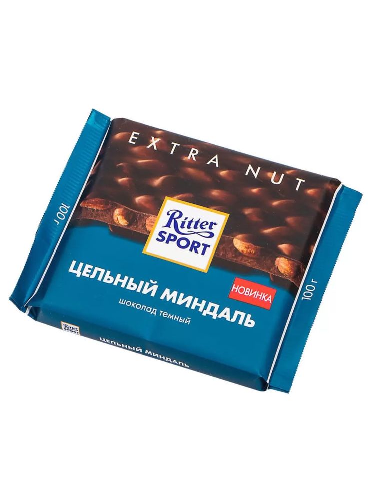 Шоколад тёмный Ritter Sport Цельный миндаль 100 г
