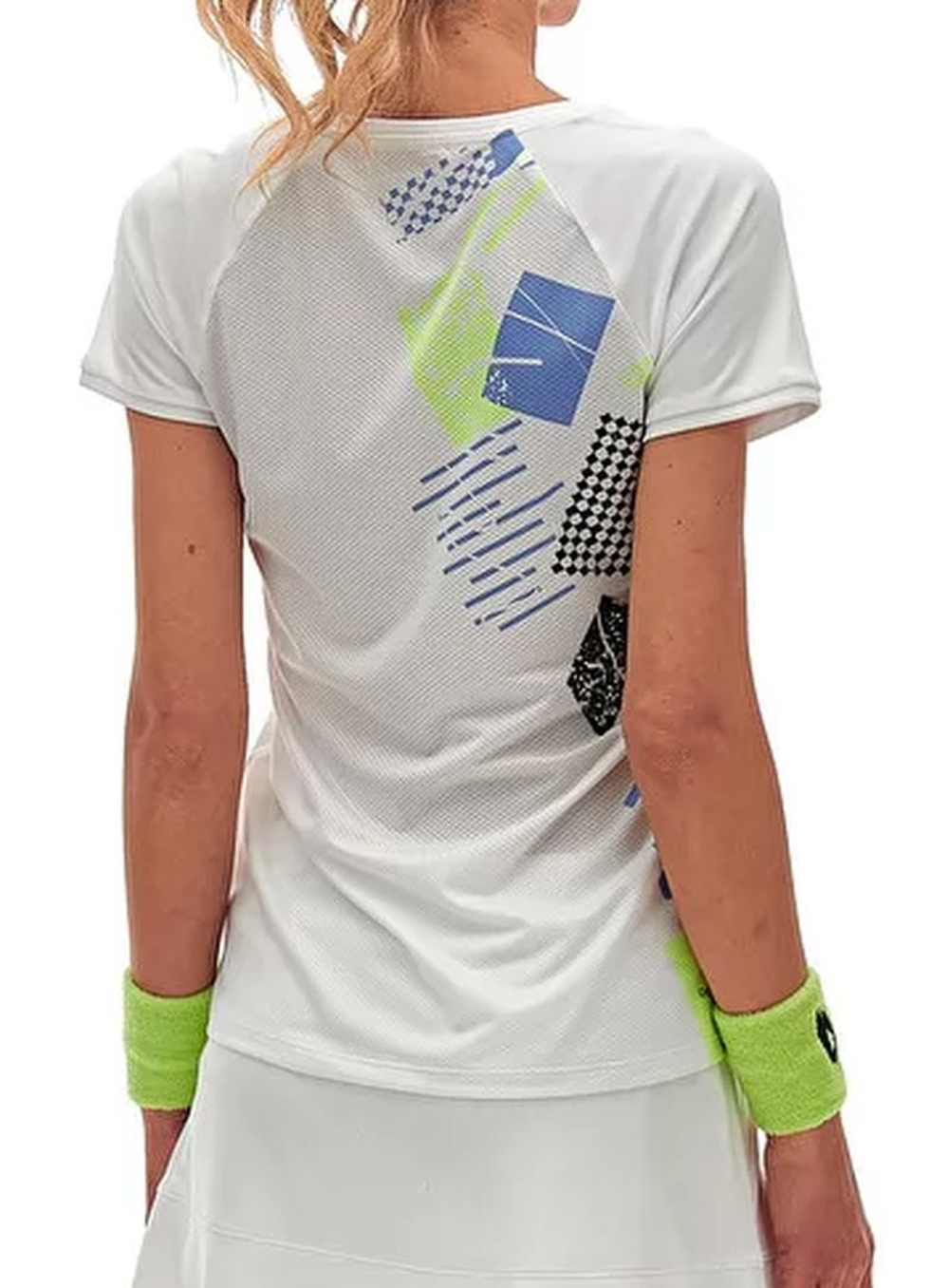 Женская теннисная футболка Lotto Tech и D5 Tee - bright white