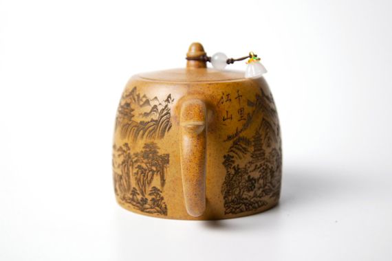 Czajnik „Góra i studnia”, glina isin, 230 ml.