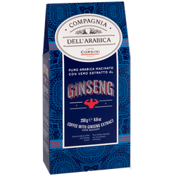 Кофе молотый Puro Arabica Con Estrarro Al Ginseng, 250 гр.