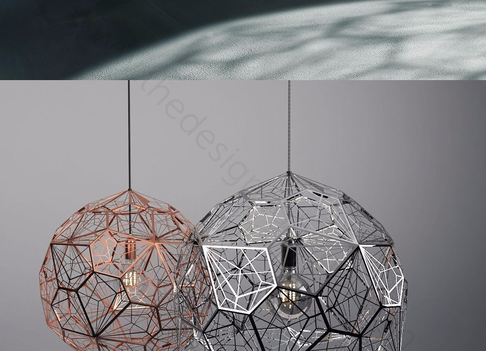 Pendant design lamp  Etch Web by Tom Dixon (Gold)