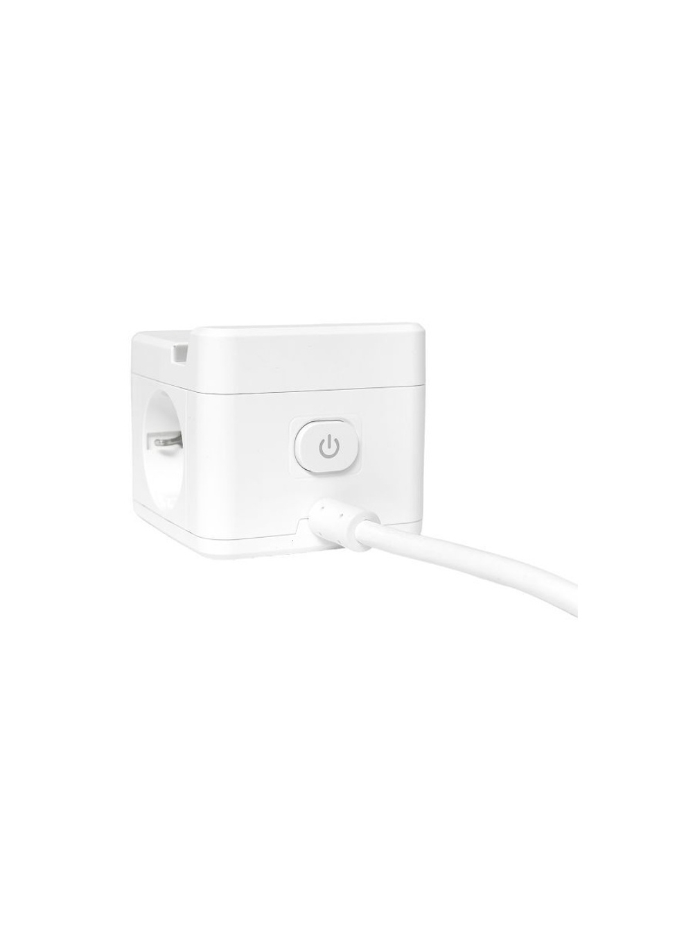 Удлинитель "Куб" 2х1.3м USB + 2Type C с быстрой зарядкой подставкой под телефон и ночником 1кв.мм EKF UBA-CUB-2-FC
