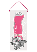 Розовый вибромассажер с заннутым кончиком FUNKY VIBELICIOUS G SPOT - 12 см.
