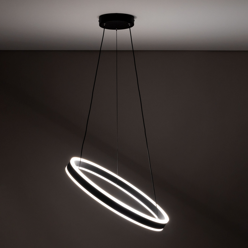 Citilux Дуэт CL719501 LED Люстра подвесная с пультом Чёрная