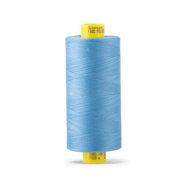 Нитка Gutermann Mara 120 (1000 метров), 1 кат., универсальная | 278 небесно-голубой