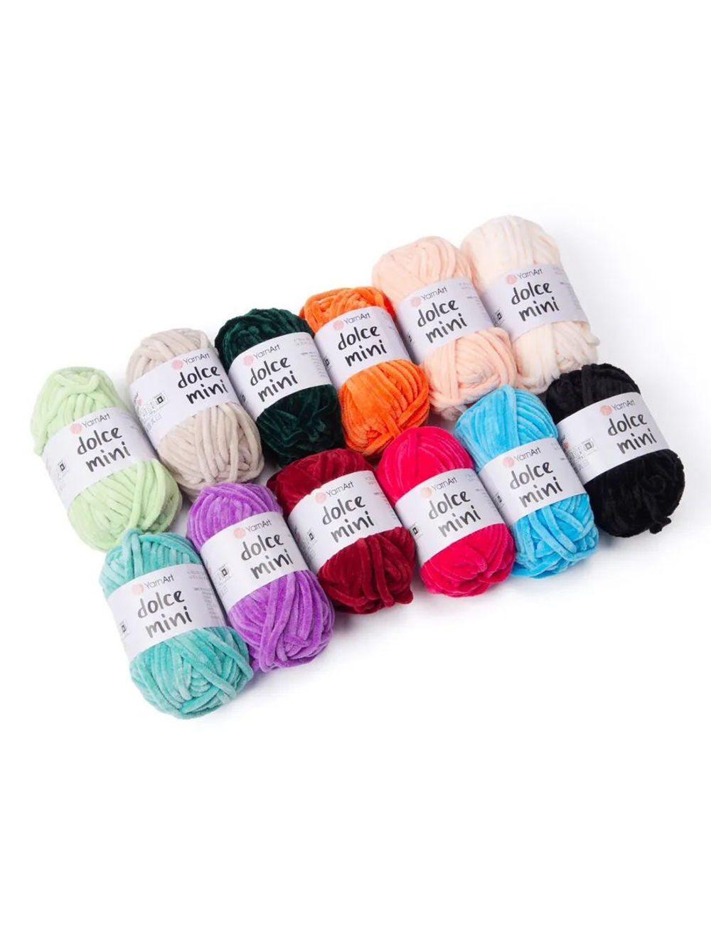 Дольче Мини (Dolce Mini) пряжа YarnArt 100%микрополиэстер 12х30г/32м набор C