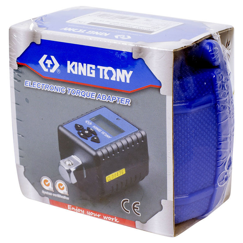 KING TONY (34407-1A) Динамометрический адаптер серии "DIGITAL", 1/2", 40-200 Нм, для левой и правой резьбы, кейс