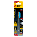 Сверло спиральное по металлу 2,5 х 95 мм Р6М5, Golden Tip, удлиненное, 2шт. Denzel