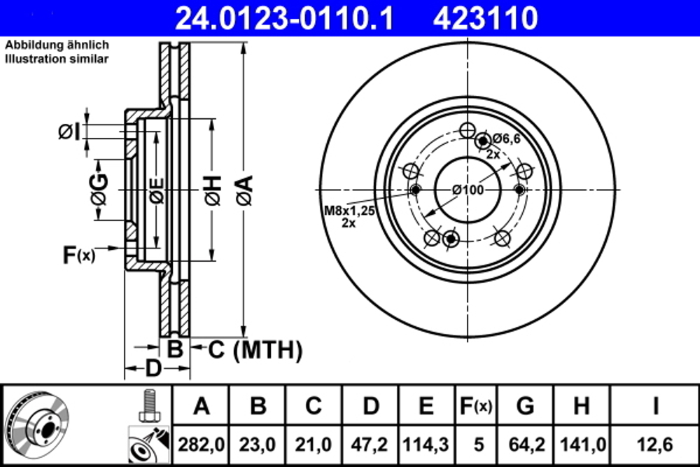 ATE - 24012301101-ATE - Brake Disc