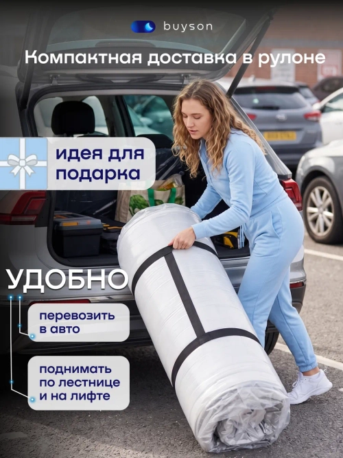 Матрас БайСлип, 18 см, средняя жесткость, независимые пружины