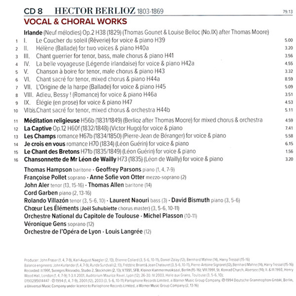 Hector Berlioz / The Complete Works (27CD)