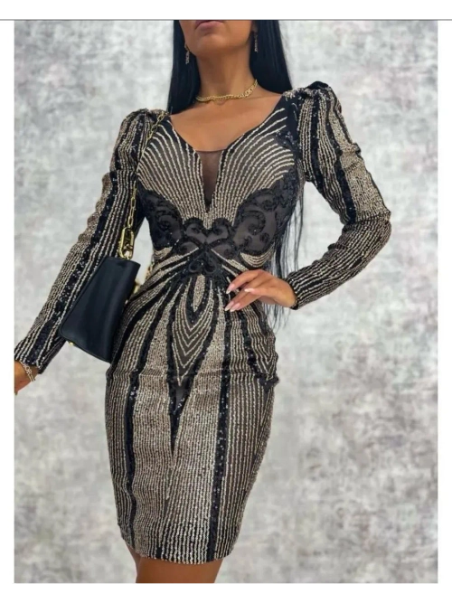 золотисто-черное платье+ plus size