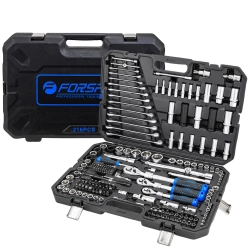 Набор инструментов 216пр. 1/4'', 3/8'', 1/2''(6гр.) Forsage LIGHT F LIGHT-38841L DS