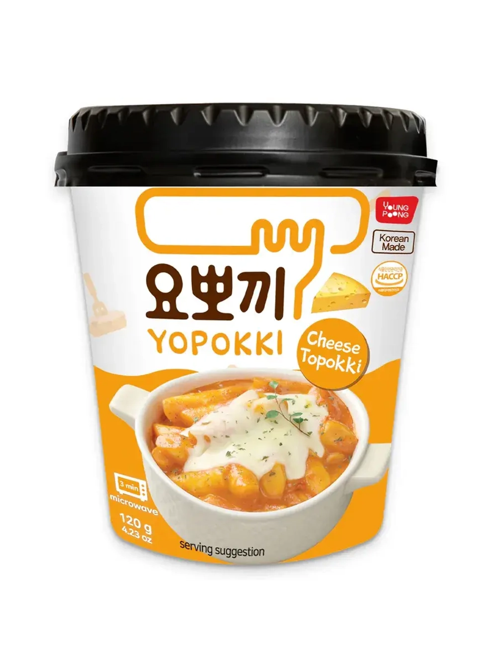 Рисовые палочки Yopokki с сырным соусом ( 2шт)