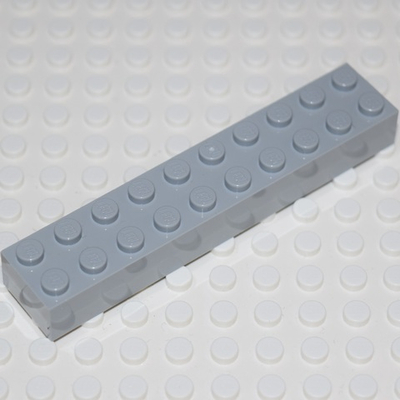 Lego Кирпич 2x10 (серый) 4617862