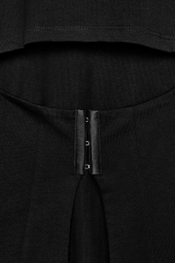 ZARA ФУТБОЛКА С КОРСЕТОМ НА СПИНЕ, ЧЕРНЫЙ