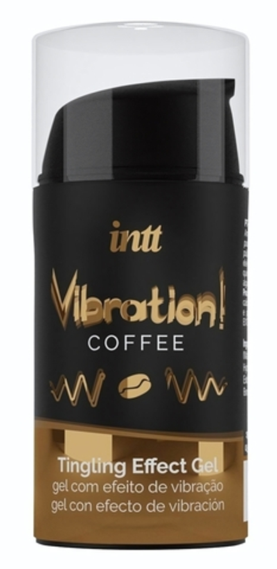 Жидкий интимный гель с эффектом вибрации Vibration! Coffee - 15 мл.
