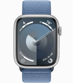 Умные часы Apple Watch Series 9 45mm Silver Al Winter Blue SL GPS (MR9F3)