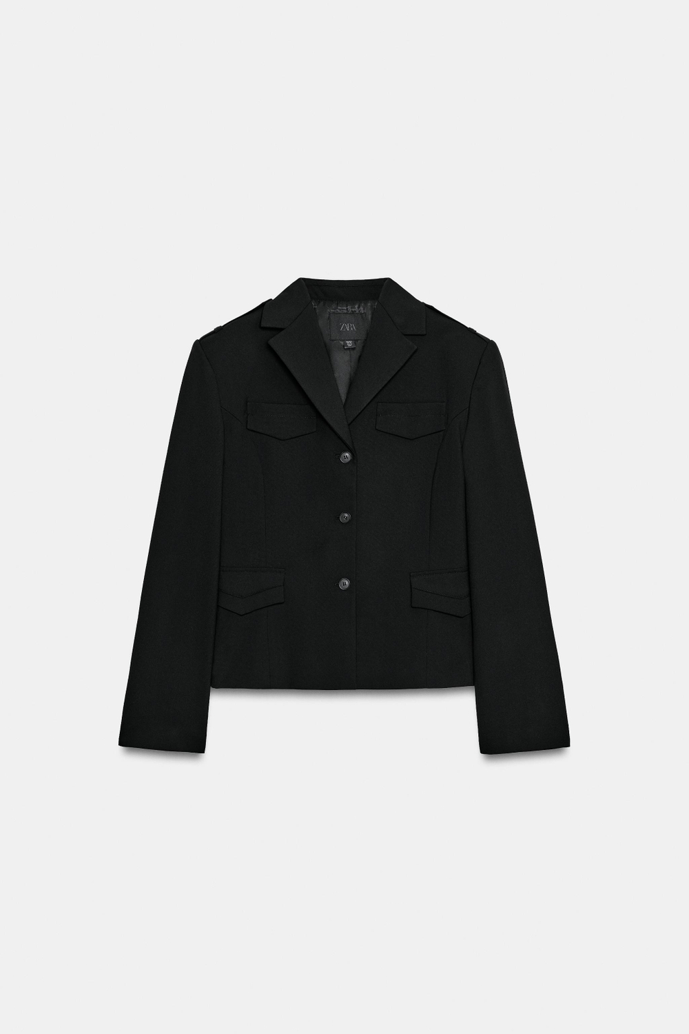 КОРОТКИЙ БЛЕЙЗЕР С ЛАЦКАНАМИ — ZARA