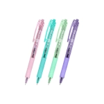 Ручка авт. BRAUBERG "CLASSIC PASTEL", с грипом, СИНЯЯ, корпус ассорти, 0,5 мм, линия письма 0,35 мм,