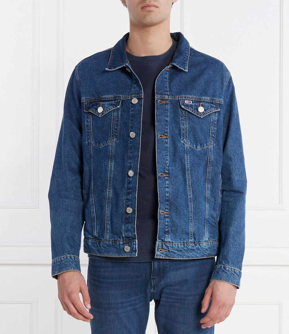 Джинсовая куртка Tommy Jeans - голубой(DM0DM17472)