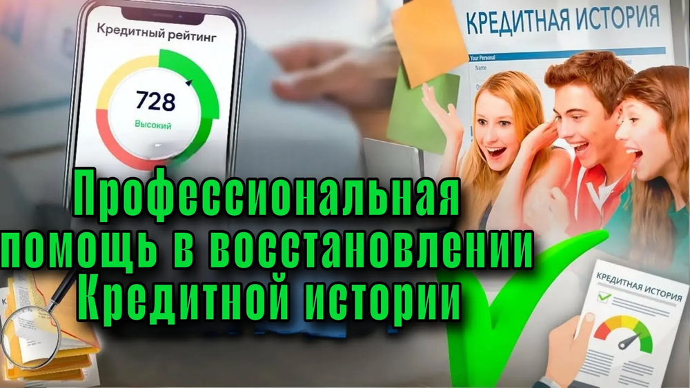 Помощь в восстановлении кредитной истории.