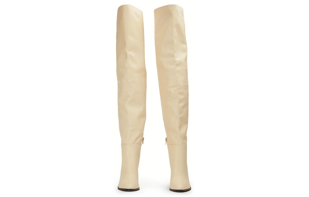 Tony Bianco Over the knee Boots 10.5cm Women"s Beige