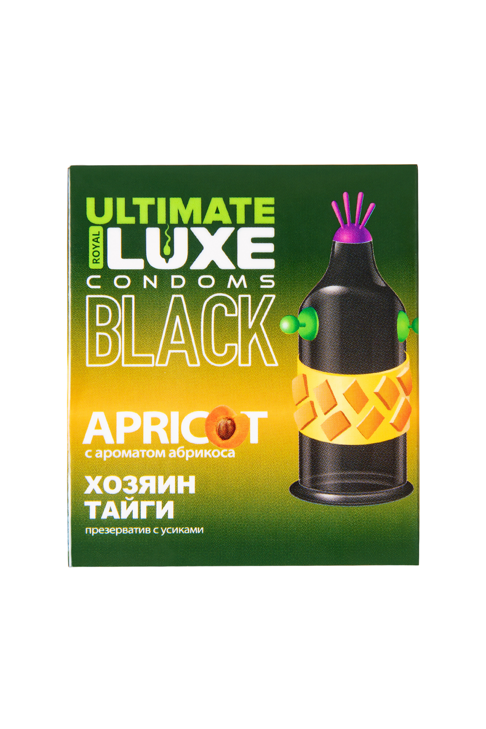 ПРЕЗЕРВАТИВ LUXE BLACK ULTIMATE ХОЗЯИН ТАЙГИ (АБРИКОС) 1 штука