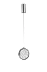 Светильник подвесной светодиодный NewRgy D2061-DW-150 CHROME, 9 Вт, хромированный