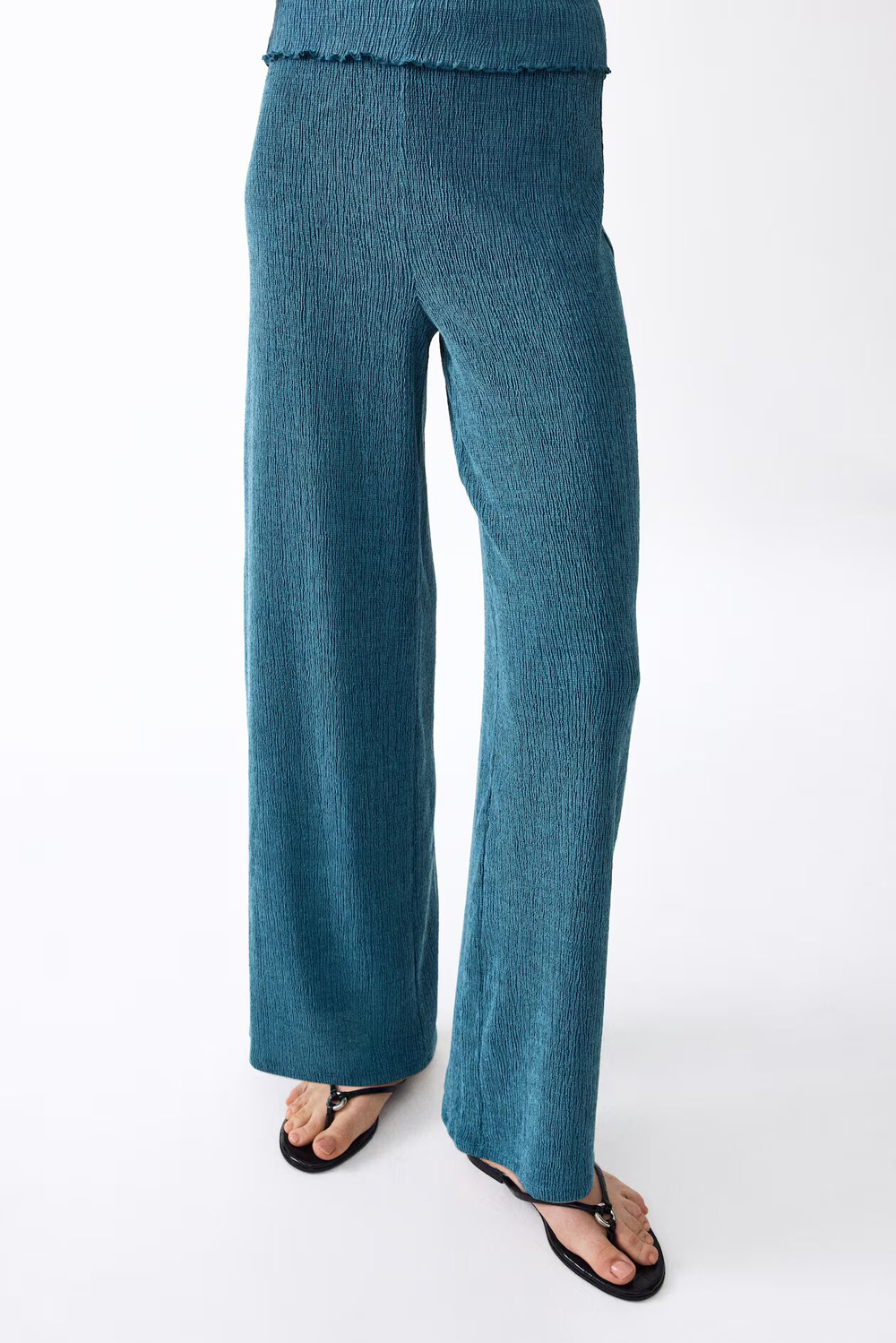 Брюки из гофрированного джерси - H&M