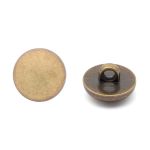 Пуговицы на ножке 24L=15 мм, (Bronze (бронза)), 48 шт