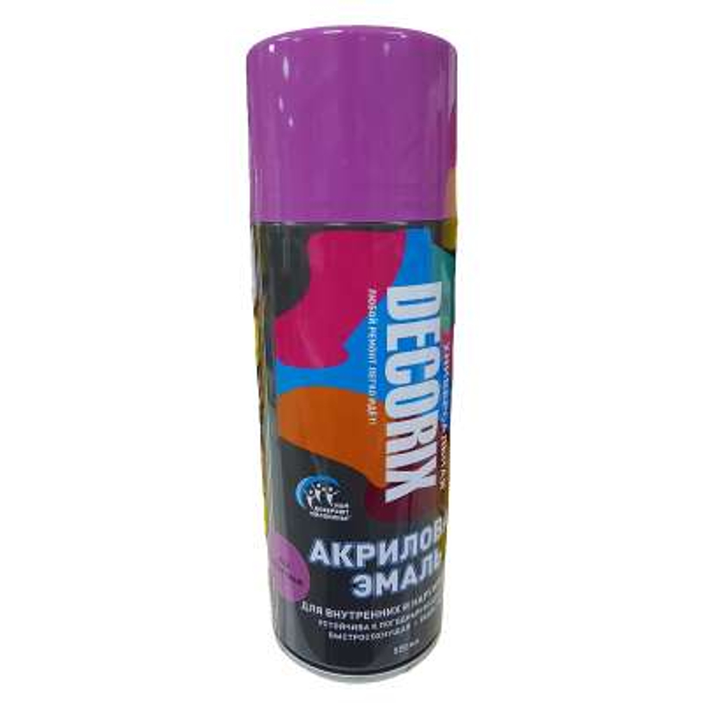 Эмаль-аэрозоль DECORIX фиолетовый 520 мл