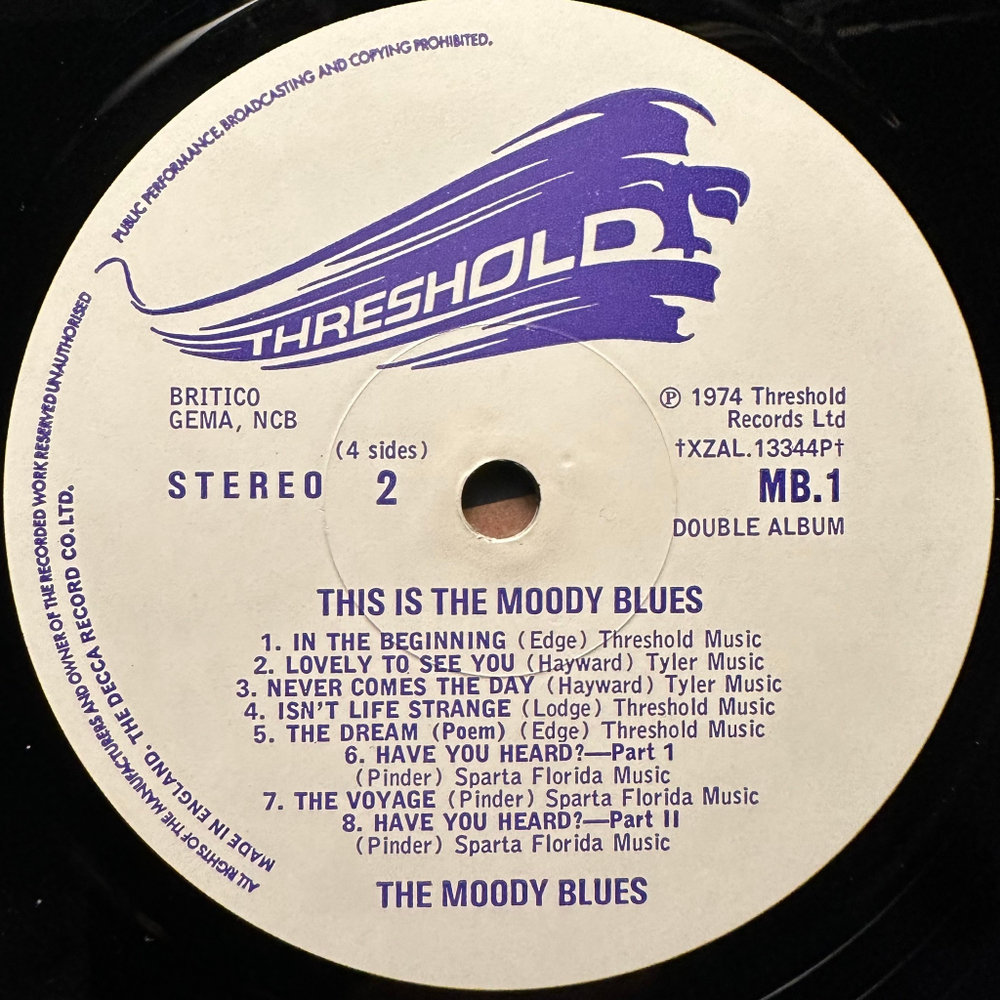 The Moody Blues - This Is The Moody Blues 2LP (Англия 1974г.)