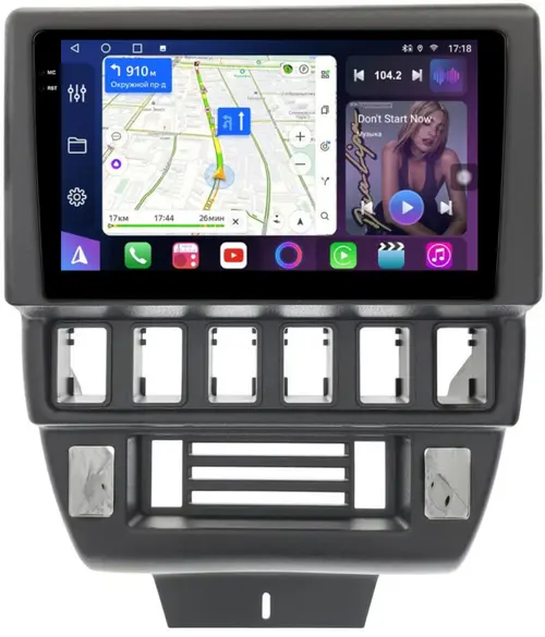 Магнитола для Lada 4x4, Urban, Bronto 1993-2019 - FarCar S500-TS18 монитор 9.5" QLED на Android 14, CarPlay, 4G SIM-слот