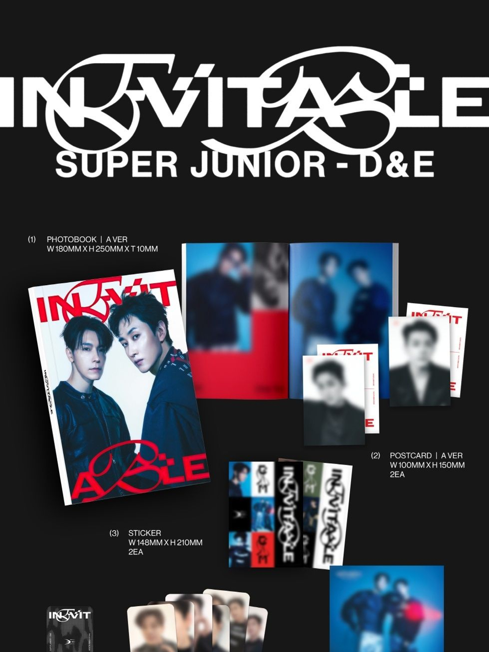 Альбом SUPER JUNIOR D&E - INEVITABLE 6th Mini Album 2 Version SET