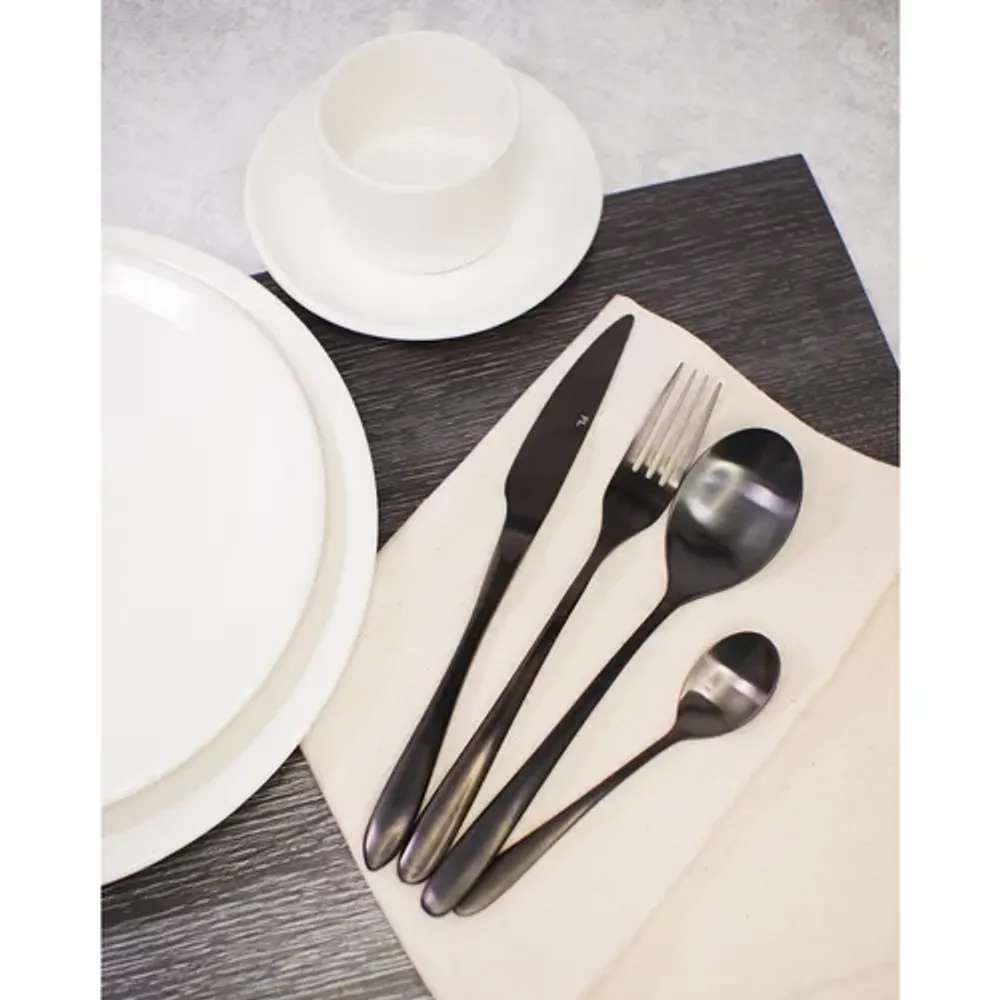 Ложка столовая 21 см матовая черный цвет PVD Alessi-Black P.L. [12]