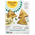 Simple Mills, Крекеры из растительной муки, средиземноморские травы, 120 г (4,25 унции)