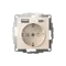 Розетка с USB A+C с заземлением и защитными шторками Systeme Electric AtlasDesign Бежевый ATN000232