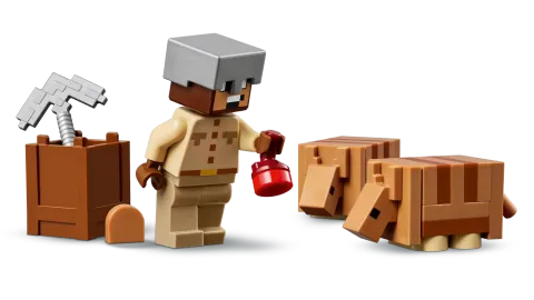 Конструктор LEGO Minecraft 21269 Экспедиция на рудник Броненосец