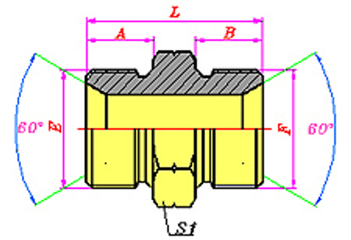 Соединение P BSP 1/4" BSP 1/4" |