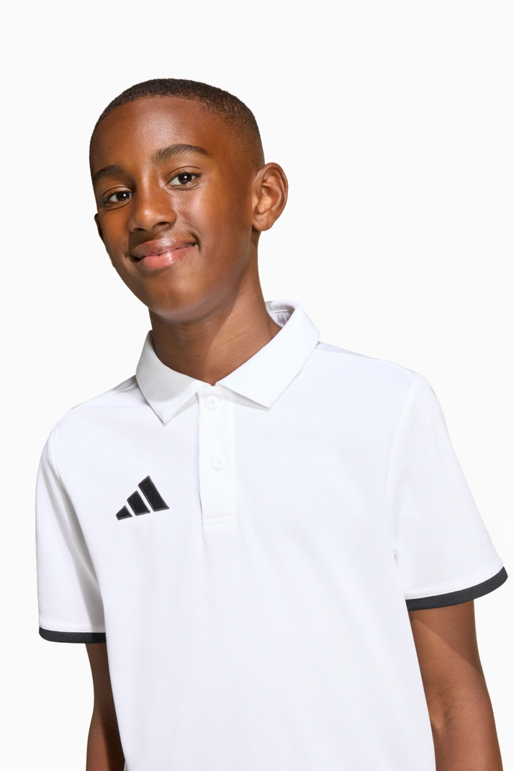 Футболка adidas Entrada 26 Polo Junior - белый