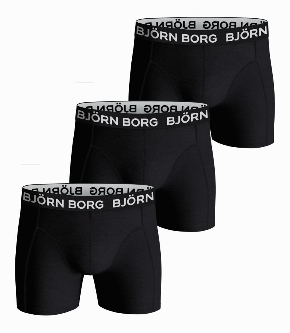Мужские спортивные боксеры Björn Borg Essential Boxer 3P - black