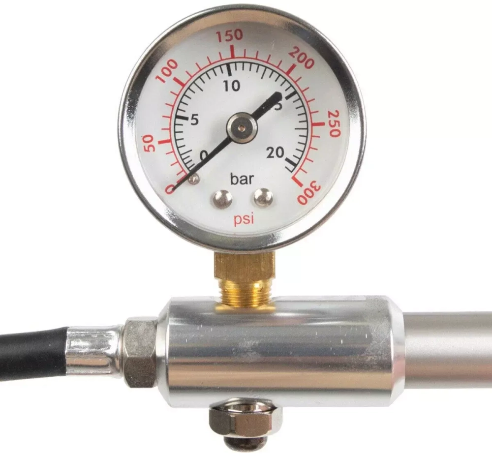 Насос высокого давления 300psi (21атм), для вилок и задних амортизаторов, 335мм.GS-01